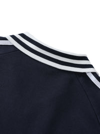 Studio Contrast Striped Collar Sweatshirt