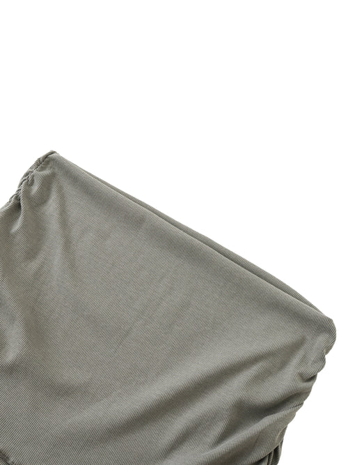 Dyed Washed Straight Hip-Hugging Slim Skirt