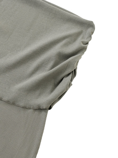 Dyed Washed Straight Hip-Hugging Slim Skirt