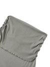 Dyed Washed Straight Hip-Hugging Slim Skirt