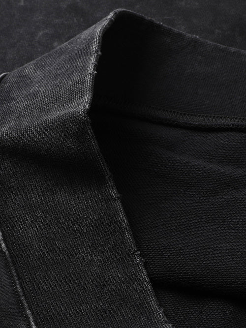 Essential Raw-Edge crewneck sweatshirt