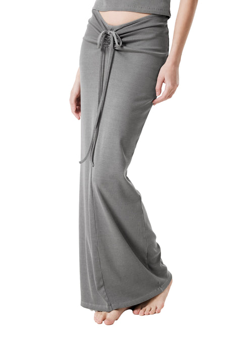 Essential Washed Drawstring Skirt