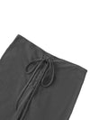 Essential Washed Drawstring Skirt