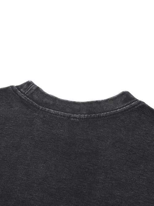 PHANTOM NO.01-Waffle Oversized T-Shirt