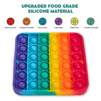 4 Extra Rainbow Fidget Mats (The Fidget Game: Sight Words)