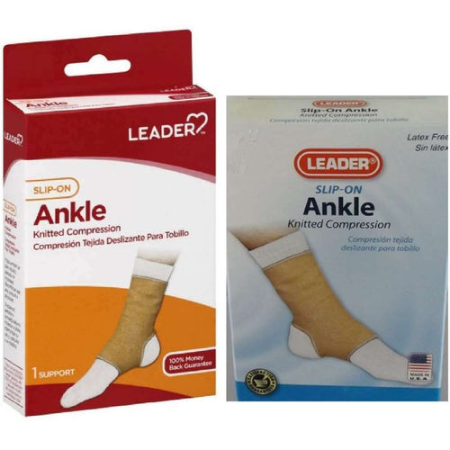 Leader Elastic Slip-On Ankle Support Sleeve (Small/Medium)