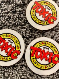 Team Toxic Tiny Stickers 1" (pack of 3)