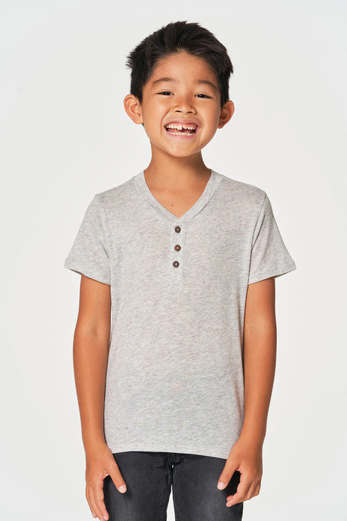 Chaser - Boys Short Sleeves Henley Tee