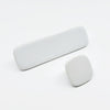 Glossy White "Tabula" Cabinet Knob and Drawer Pull Euro • Knobs
