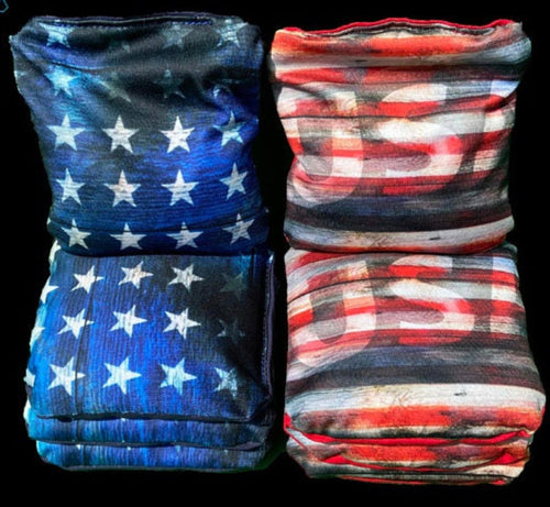 USA & Canadian Flag Cornhole Set