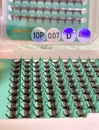 10D - 0.07mm Slim/Sharp Root Medium Stem Premade Fans 16 lines  160 fans NO-Logo 【Sale】
