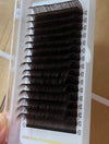 Dark Chocolate Brown Color Lash Extensions 16 Lines