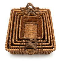 Multi-Functional Willow Baskets Full Collection -5 Pieces Set