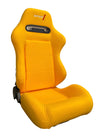 SPDZ1 Canary ST1 Racing Seats Yellow Cloth Reclinable