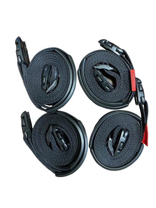 10 Ft Black ACW Buckle Spa Hot Tub Cover Adjustable Wind Straps | 2 COMPLETE KITS