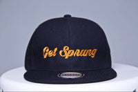 The “GET SPRUNG” black snap back hat