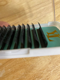 LC , LD curl Lashes 0.06 mm【Best Quality Ever】Cashmere Extra Matte Dark Black Lashes