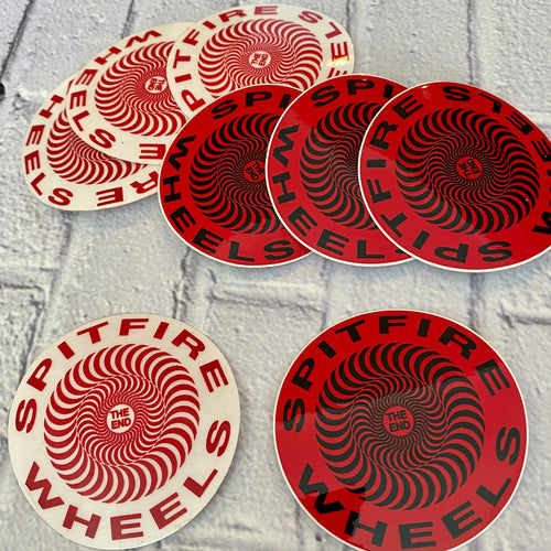 Spitfire The End VINTAGE NOS Stickers 2.5”