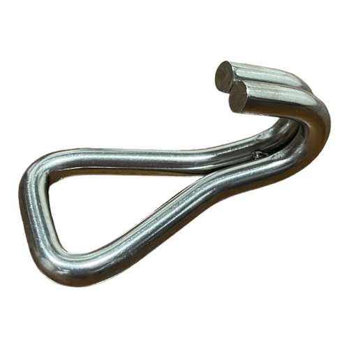 1" Stainless Steel Double "J" Hooks | 4 PACK RatchetStrap.Com