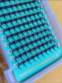 5D - 0.07mm Slim/Pointy Root Medium Stem Premade Fans 16 lines NO-Logo 160 fans 【Sale】