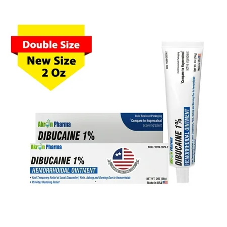 Dibucaine 1% Hemorrhoidal &amp; Topical Analgesic Ointment – 2 Oz