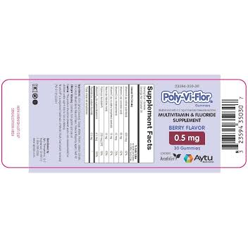 Poly-Vi-Flor® Chewable Tablets – 0.5 mg Fluoride (30 ct)