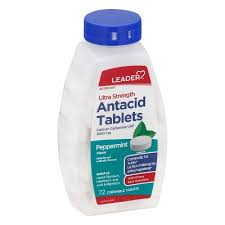 Leader Antacid Ultra Strength – 1000 mg (72 Chewable Tablets)