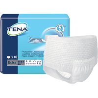 TENA® Protective Underwear Extra – Maximum Absorbency (64 Count: 4 Packs of 16, Small)