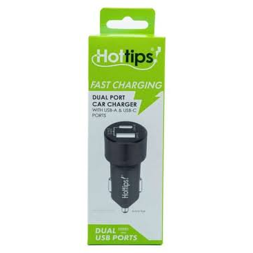 Hottips® Dual USB Car Charger – 20W Power Adapter