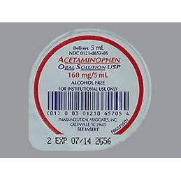 Acetamin SL – Acetaminophen 160 mg / 5 mL (50 x 5 mL Unit Dose)