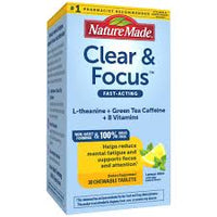 Nature Made Wellblends Clear & Focus Chewable Tablets, 30 Count
