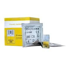 microINR PT/INR Test Chips for Point-of-Care Coagulation Meter (25 Count)