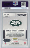 Graded 2022 Panini Instant Ahmad Sauce Gardner #269 Rookie RC Football Card PSA 8 Auto 10