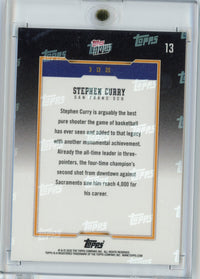 2025 Topps Now Steph Curry #13 Gold Foil /50 4,000 Career 3 Pointers Basketball Card