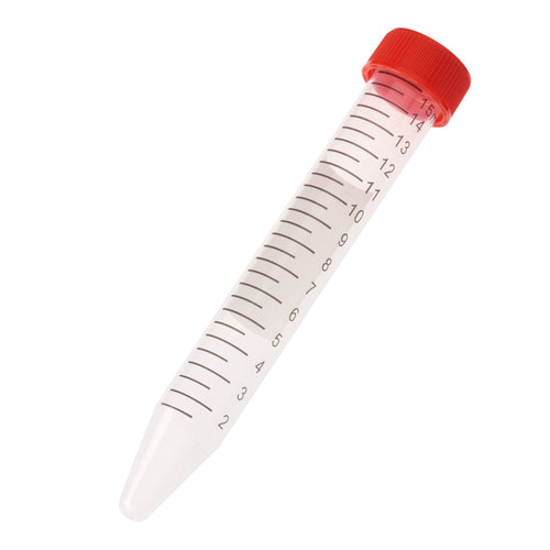 CELLTREAT 230411R 15mL Centrifuge Tube, Red Cap - Bag, Sterile