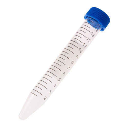 CELLTREAT 230411B 15mL Centrifuge Tube, Blue Cap - Bag, Sterile