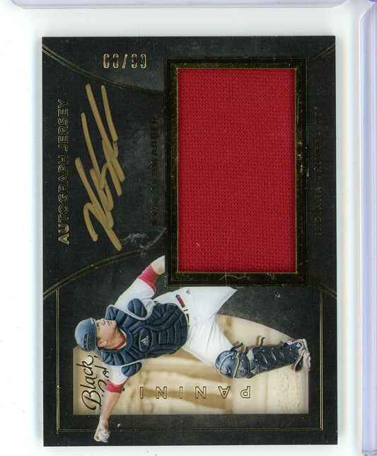 2016 Panini Black Gold Kyle Schwarber #70 Rookie Patch Auto RPA /99 Rookie RC Baseball Card