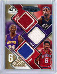 2009 NBA SP Game Used Star Swatches Jordan LeBron Kobe Durant Erving Garnett /65 Game Used Jersey Relic Basketball Card