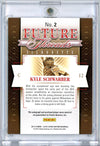 2015 Panini Elite Extra Edition Kyle Schwarber #2 /49 Future Threads Silhouette RPA Auto Rookie RC Baseball Card