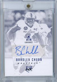 2018 Panini Luminance Football Bradley Chubb #RIBRC /75 Auto Rookie RC Football Card