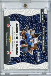 2023 Panini Illusions Jaxon Smith-Njigba #PEJSN /99 Rookie Patch Auto Rookie RC Football Card