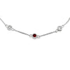 .25ct Ruby Diamond Bracelet 14KT White Gold
