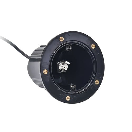 In-Ground Pathway Light with Brass-PVC Housing and Domed Half Lid for MR16 Bulbs