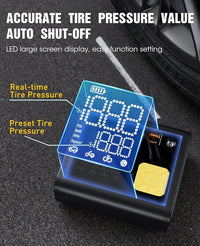 Tire Inflator Portable Air Compressor – 20000mAh – Smart Air Pump w/Digital Pressure Gauge – Auto Stop – 150PSI