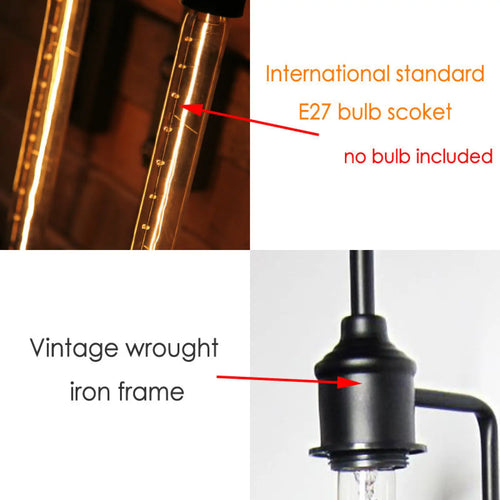 Innovative American Style Pipe Lamp for Balcony, Stairs and Bedside