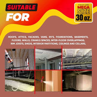 Spray Foam Insulation Kit -  30oz Complete DIY Insulation