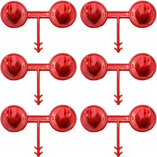 Red Nozzle Set (1-2)(Vertical - Horizontal) for Spray Foam Gun ixirpro