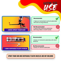 Spray Foam Insulation Can (30 oz. / 850 g) - Closed Cell Polyurethane Foam