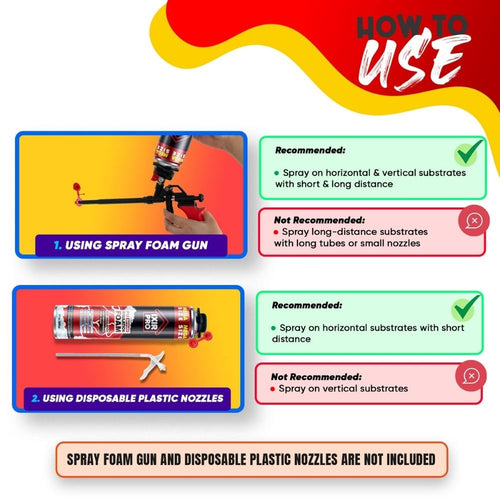 Spray Foam Insulation Can (30 oz. / 850 g) - Closed Cell Polyurethane Foam