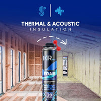 Spray Foam Insulation Kit - Polyurethane Foam with Gun